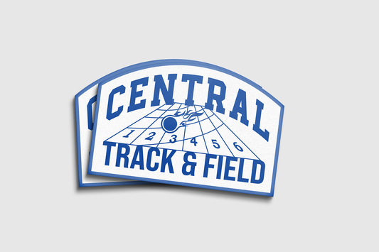 Central Track & Field Decals 3 Pack